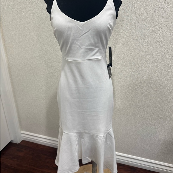 Lulu's White Midi Dress bridal - Picture 1 of 7